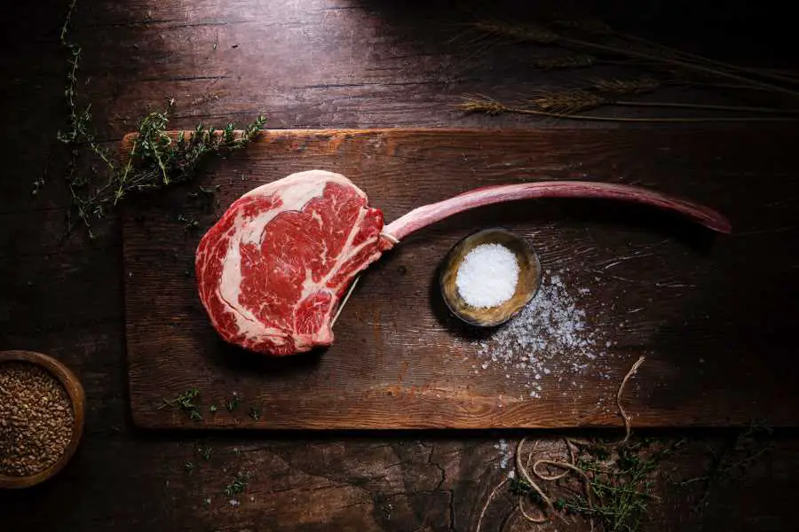 a piece of raw steak - staple food of the carnivore diet