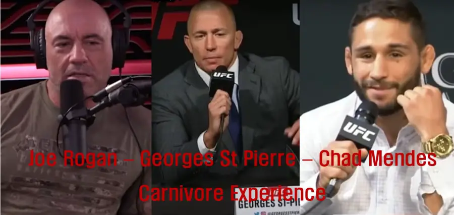 Joe Rogan, Georges St-Pierre, Chad Mendes, and their Carnivore Diet Experience