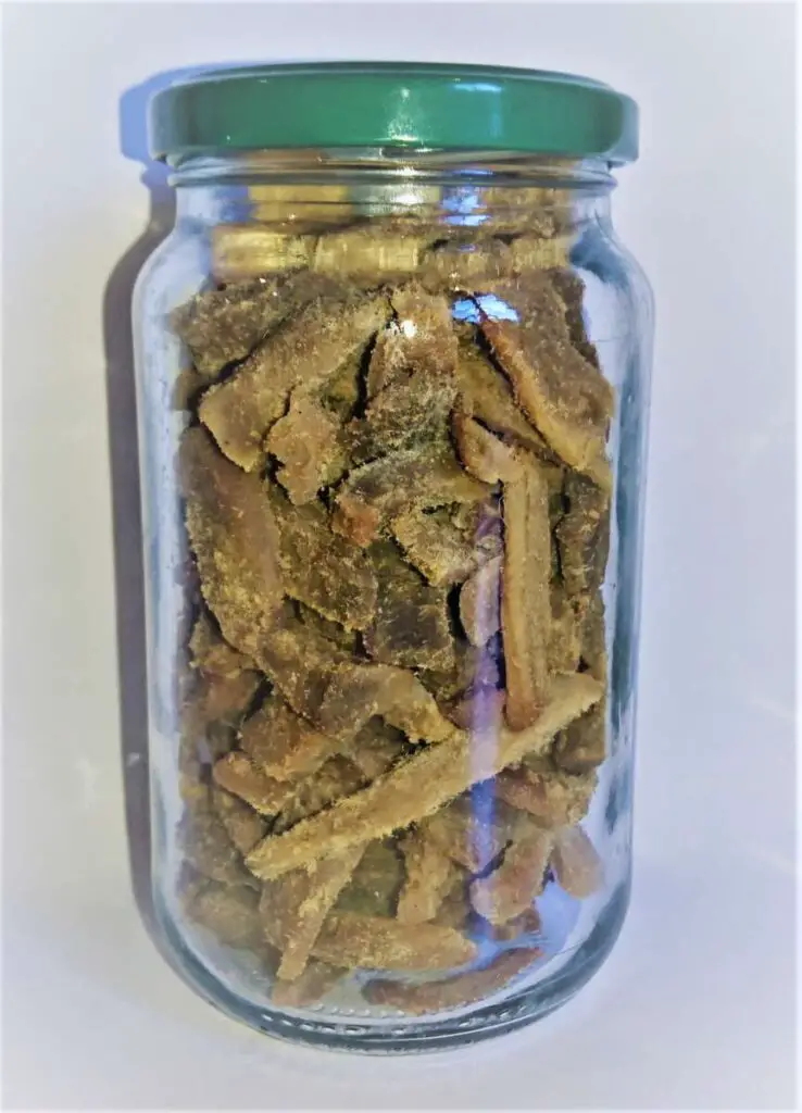 A jar of cooked shredded pork - a tasty and healthy carnivore snack