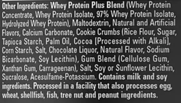 ingredients in protein powder