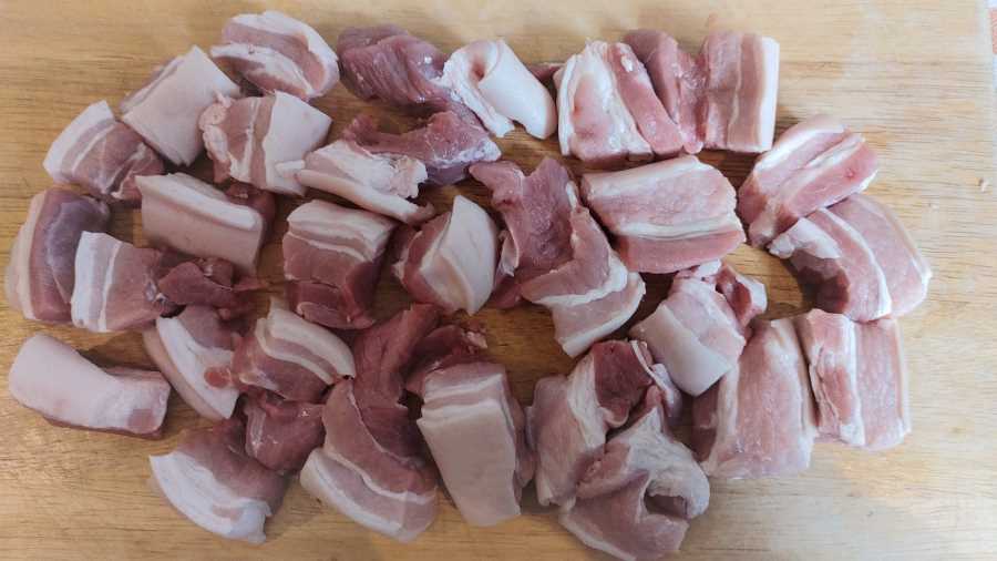 pork belly pieces