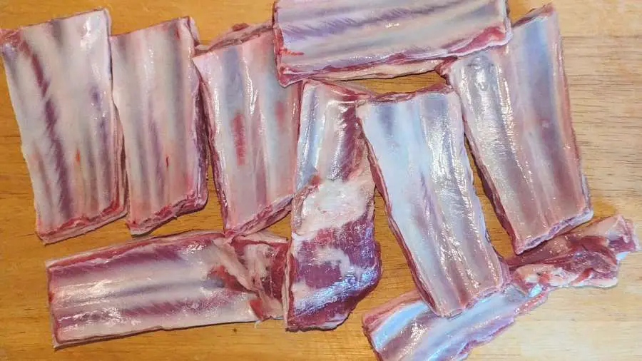 sliced lamb ribs
