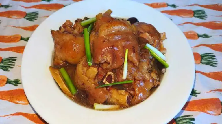 carnivore-ish braised pig trotters with herb in a bowl